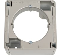 Коробка для наружного монтажа Systeme Electric (Schneider Electric) Glossa Платина SE GSL001200 5 шт 53606481208694