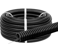 Труба гофрированная TDM ELECTRIC ПНД d 25 с зондом (10 м) легкая 350Н черная TDM SQ0413-0123