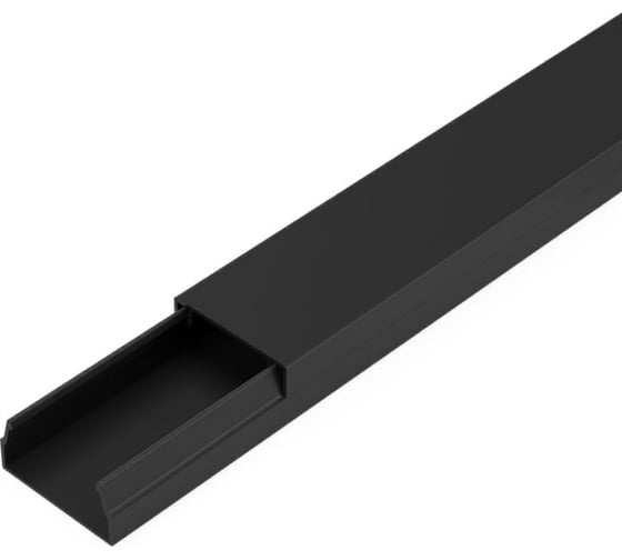 Кабель-канал Урал ПАК черный, 20x10 (1упак/6м) КК-14020010-006 1
