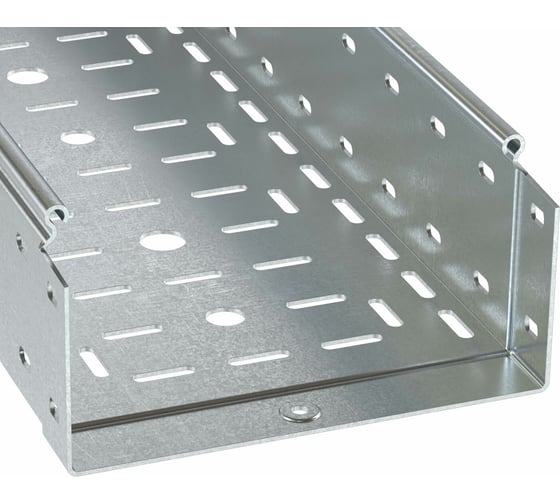 Перфорированный лоток DKC 200х100 L 3000, толщина 1,5 мм, цинк-ламельный 3534315ZL 1