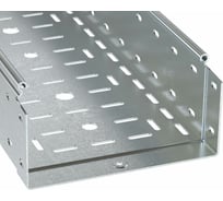 Перфорированный лоток DKC 400х100 L 3000, толщина 1,2 мм, цинк-ламельный 3534512ZL