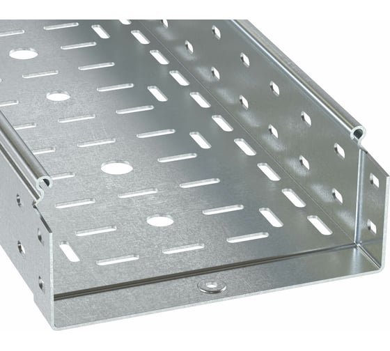 Перфорированный лоток DKC 500х100 L 3000, толщина 1,2 мм, цинк-ламельный 3534612ZL 1