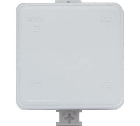 Корпус распаячной коробки Cetinkaya Pano 75x75x40мм, перфорированные стенки, прижимная крышка, пластик CP1021 1