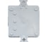 Корпус распаячной коробки Cetinkaya Pano 75x75x40мм, перфорированные стенки, прижимная крышка, пластик CP1021 2