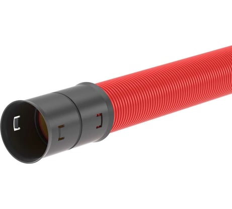 Жесткая двустенная труба для кабельной канализации DKC 8кПа, диаметр 200мм, цвет красный, 6м 160920-8K
