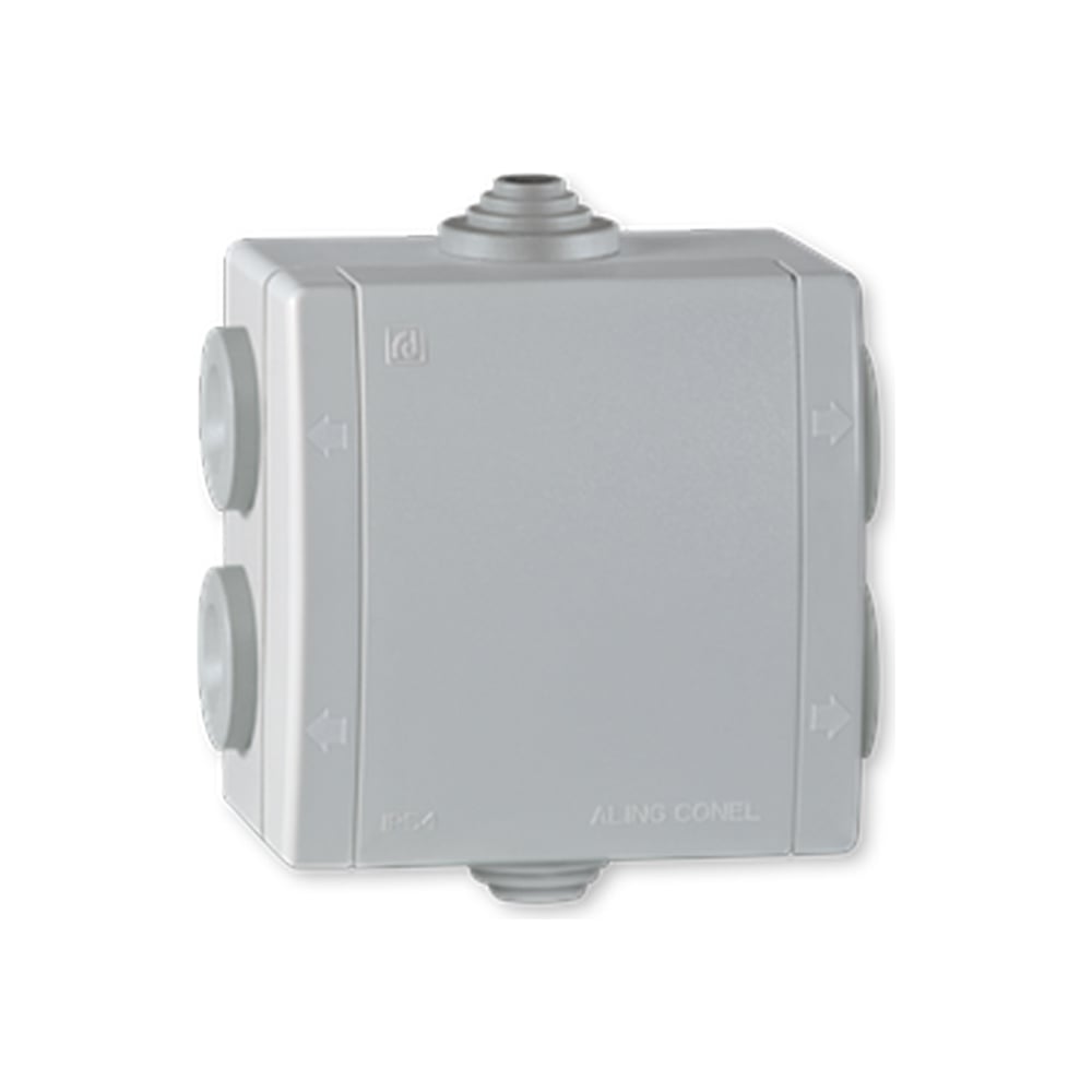 Разводная коробка Aling-conel POWER с шестью гнездами IP54 500В 80х80 ...