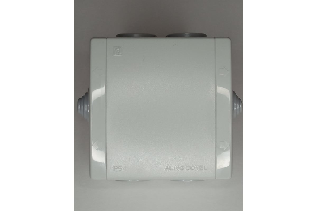 Разводная коробка Aling-conel POWER с шестью гнездами IP54 500В 80х80 ...