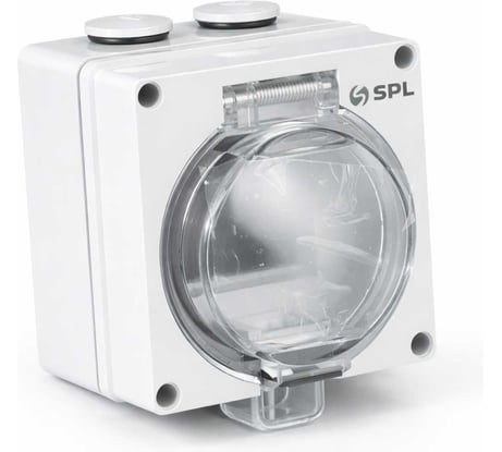 Коробка накладного монтажа SPL для модульных электроустановочных изделий 45х45, IP66, серый 204202