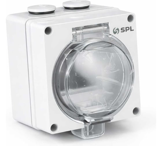 Коробка накладного монтажа SPL для модульных электроустановочных изделий 45х45, IP66, серый 204202