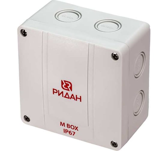 Коробка распределительная Ридан Ridan M BOX, 110х110х67 мм, IP67, серая 21RT0928R 1