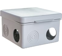 Коробка распаячная для открытой проводки Урал ПАК 80х80х50 мм (квадрат), 7 входов (гермовводов) IP54 в гофроящике 10 шт КО-52017080-010