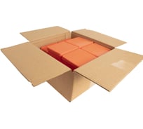 Коробка распаячная для открытой проводки Урал ПАК оранжевая 80х80х50мм с гермовводами, огнестойкая (FR) в гофроящике 10 шт КО-32012080-010