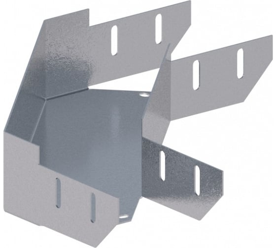 Угловой горизонтальный лоток ОАО «СОЭМИ» ЛМс-90Г 100х100-1,5ц УТ1,5 Н0121310642 1