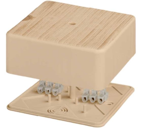 Коробка распределительная TDM ELECTRIC 100х100х44мм, сосна, IP40, с клемной колодкой, упаковка 25 штук SQ1401-0410 1