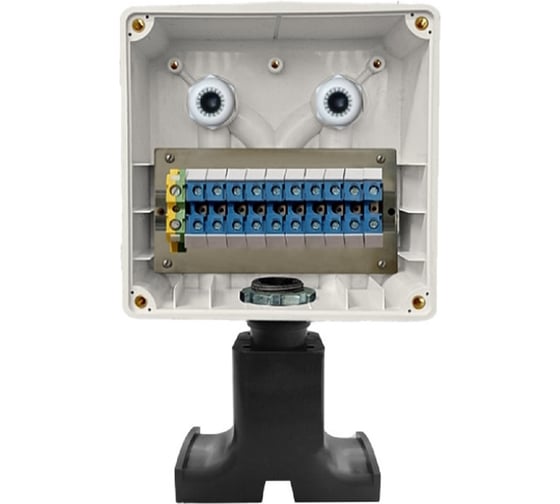 Коробка соединительная Магнито-Контакт КСГК-3 АЯКС IP66 с кронштейном опорой для крепления на трубу (арт. ) 00-00010025 1