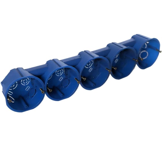 Коробка установочная KOPOS пятипостовая Symple для твердых стен D=68x45 мм KU 68-45/5 (KA) комплект 2шт KU-S-68-45-5-KA 1