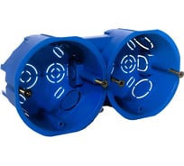 Коробка установочная KOPOS двойная Symple для твердых стен D=68x45 мм KU 68-45/2 (KA) комплект 3шт KU-S-68-45-2-KA