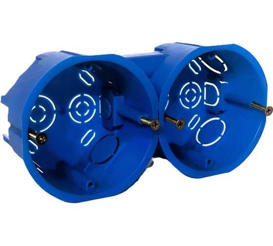 Коробка установочная KOPOS двойная Symple для твердых стен D=68x45 мм KU 68-45/2 (KA) комплект 3шт KU-S-68-45-2-KA 1