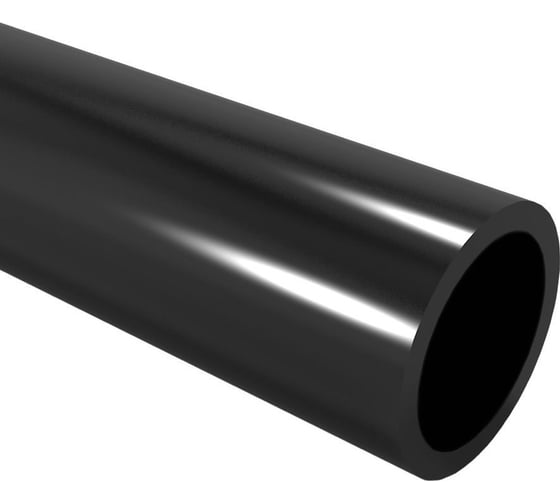 Гладкая труба u-plast 16 мм черная, техническая ПНД 100м 760-016
