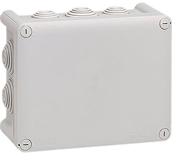 Прямоугольная коробка Legrand 155x110x74 Plexo IP 55 IK 07 10 кабельных вводов 750C 092042