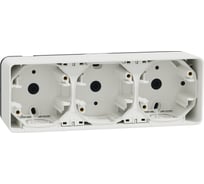 Тройной бокс Systeme Electric Mureva Styl наруж Бел IP55 MUR39913