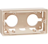 Коробка Systeme Electric Unica New Беж 2-ая для открытой установки NU800444