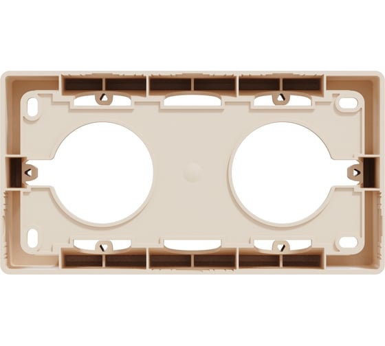 Коробка Systeme Electric Unica New Беж 2-ая для открытой установки NU800444
