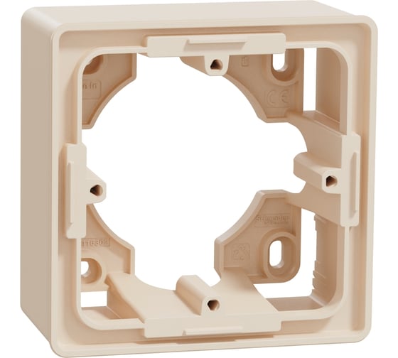 Коробка Systeme Electric Unica New Беж 1-ая для открытой установки NU800244 1