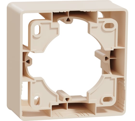 Коробка Systeme Electric Unica New Беж 1-ая для открытой установки NU800244