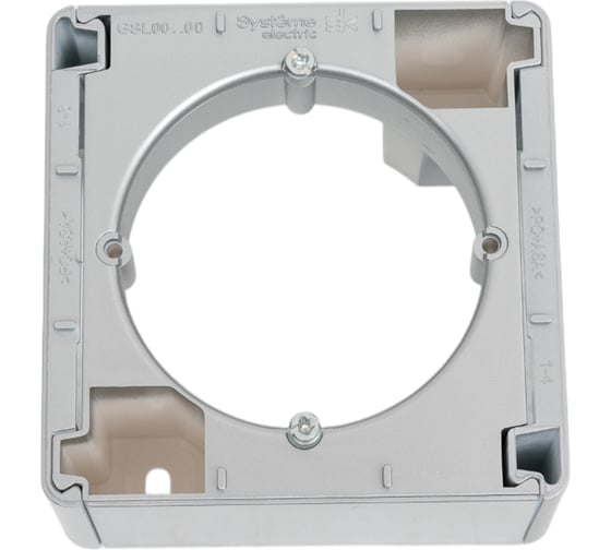 Коробка наружного монтажа Systeme Electric Glossa Алюминий SE GSL000300 1
