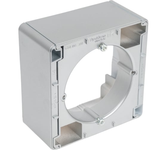Коробка наружного монтажа Systeme Electric Glossa Алюминий SE GSL000300