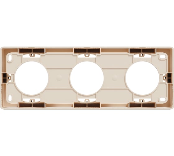 Коробка Systeme Electric Unica New Беж 3-ая для открытой установки NU800644