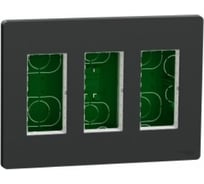 Блок скрытой установки Systeme Electric Unica System+ Антрацит 3х2 SE NU173454