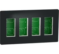 Блок скрытой установки Systeme Electric Unica System+ Антрацит 4х2 SE NU174454