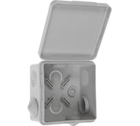 Коробка распаячная Урал ПАК для ОП 80х80х50мм (квад.), 7 входов (гермовводы), IP54,10шт КО-52017080-010-i