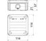 Распределительная коробка OBO Bettermann 114х114х57мм полипропилен, IP66, 7xM25, cерая (5 шт/уп) 2007061 6