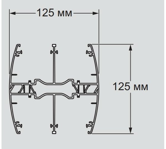 Алюминиевая колонна SnapOn Legrand с крышкой из алюминия 4 секции, высота 3,3м 653051
