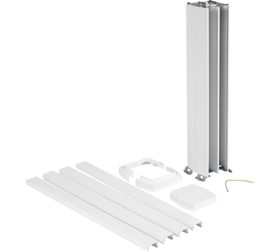 Алюминиевая миниколонна SnapOn Legrand с крышкой из пластика 4 секции, высота 0,68м 653043
