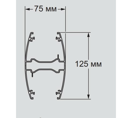 Алюминиевая миниколонна SnapOn Legrand с крышкой из пластика, 2 секции, высота 0,68 метра 653025