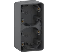 Двойной вертикальный бокс Systeme Electric MUREVA S для накладного монтажа IP55 MUR37912