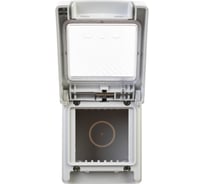 Коробка для настенного монтажа DKC Avanti, IP55, серая, 2 модуля 4403932