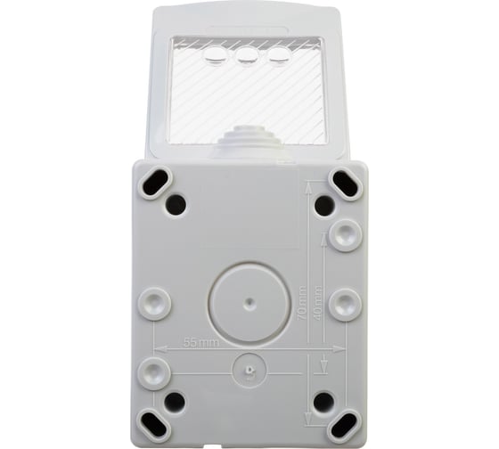 Коробка для настенного монтажа DKC Avanti, IP55, серая, 2 модуля 4403932