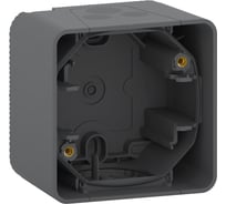 1-местный бокс Systeme Electric открытой проводки Mureva IP55 антрацит MUR37911