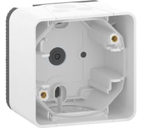 1-местный бокс Systeme Electric открытой проводки Mureva белый IP55 MUR39911