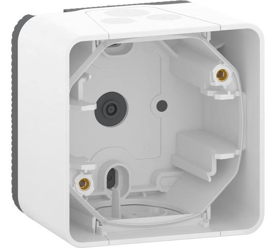 1-местный бокс Systeme Electric открытой проводки Mureva белый IP55 MUR39911