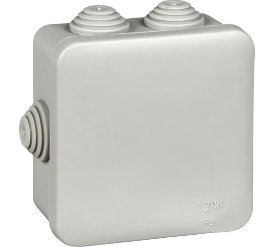 Распределительная коробка открытой установки Systeme Electric 85x85x40 DIY SE IMT350921 1