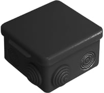 Распределительная коробка VKL electric 85х85х50 для открытой проводки IP54 030-031Ч черная 1200368