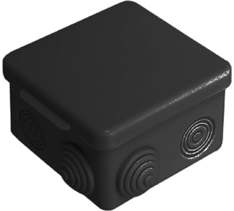 Распределительная коробка VKL electric 85х85х50 для открытой проводки IP54 030-031Ч черная 1200368