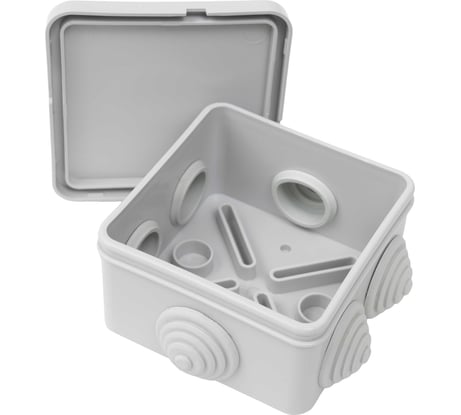 Gigant Коробка распределительная о.п 70х70х40, 6 выходов, IP44, 44056-1GI