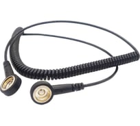 Провод спиральный заземляющий НПО ДиОД (2 м, гнездо 4 мм/ гнездо 4 мм) EP1230-4, черный 4670319556602